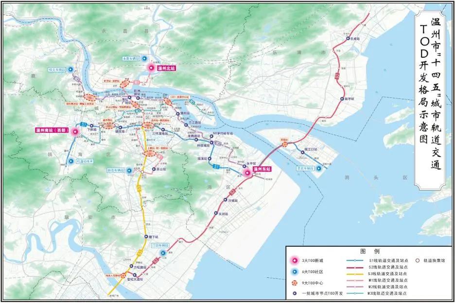 今后5年，温州将打造3大TOD新城、6大TOD社区！