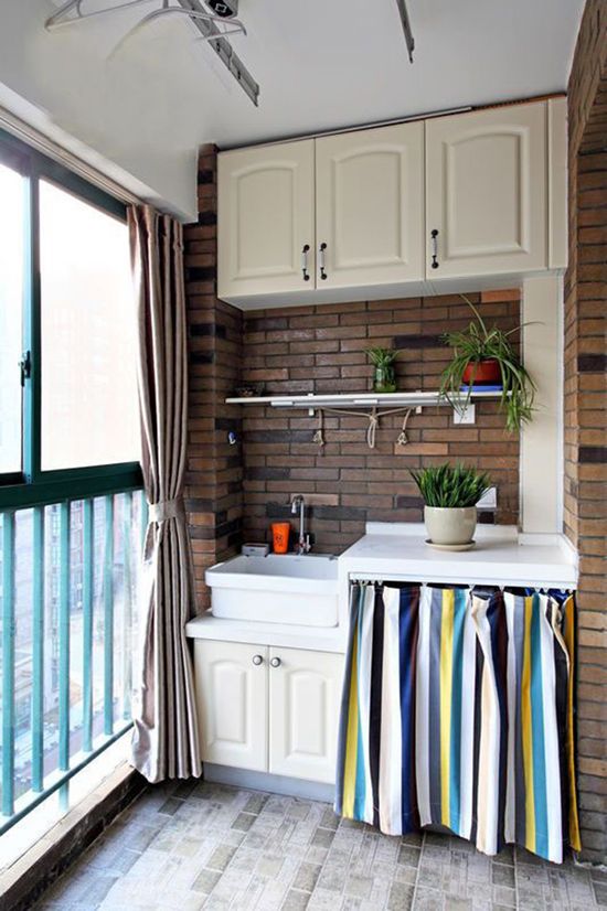 阳台化身洗衣房小户型空间布局上策